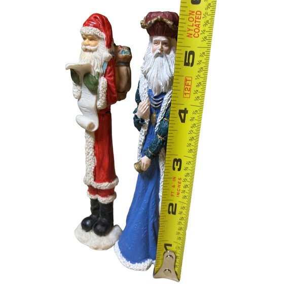 Thin Skinny Santa Figurines Set of 2 - Picture 8 of 11